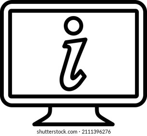Vector Design Online Info Icon Style