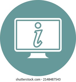 Vector Design Online Info Icon Style