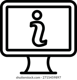 Vector Design Online Info Icon Style
