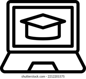 Vector Design Online Learning Icon Style