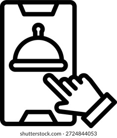 Vector Diseño Pedido en línea Icon Style