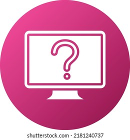 Vectordesign Online-Fragesymbol-Stil