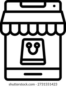 Vector Design OnlineStore Icon Style