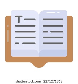 Vector design of open boon in modern style, editable icon