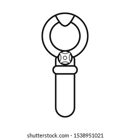 Vector design of opener and doohickey symbol. Web element of opener and winery vector icon for stock.
