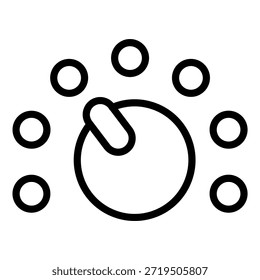 Opciones de diseño de Vector Dial Icon Style
