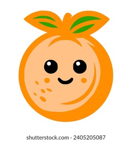 Vector design for a orange fruit 