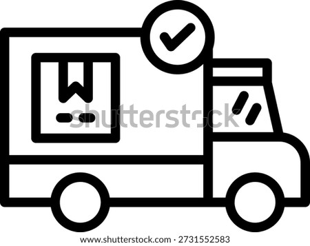 Vector Design Order Delivered Icon Style