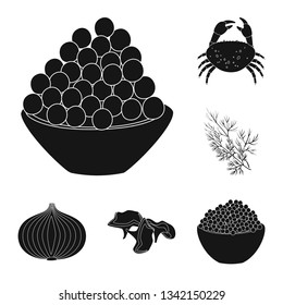 Vector design of organic and cooking icon. Set of organic and flavors stock symbol for web.