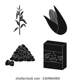 Vector design of organic and vegetarian icon. Collection of organic and food vector icon for stock.