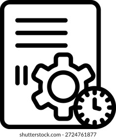 Diseño de Vector Organizar estilo de icono
