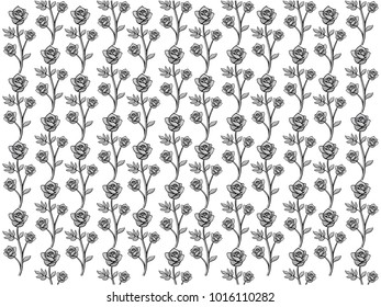 vector design of ornamental rose seamless pattern background for wallpaper, fabric pattern template and more