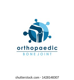 Vector Design Orthopedic knee bone template
