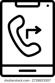 Vector Design Outbound Calls Icon Style