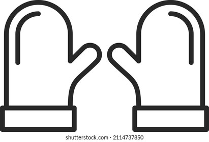 Vector Design Oven Mitt Icon Style