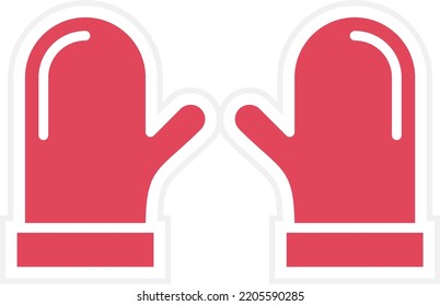 Vector Design Oven Mitt Icon Style