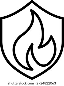 Vector Design Overheat Protection Icon Style
