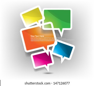 Vector Design Overlapping Elements  