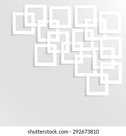 Vector Design -  Overlapping Squares Concept Illustration
