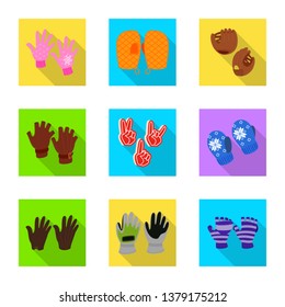 Vector design of own and textile sign. Collection of own and safety vector icon for stock.