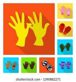 Vector design of own and textile symbol. Set of own and safety vector icon for stock.
