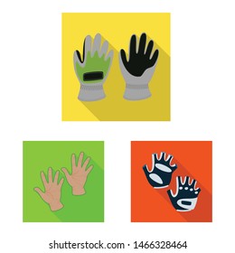 Vector design of own and textile symbol. Collection of own and safety stock symbol for web.