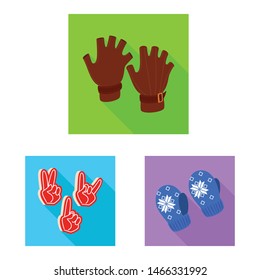 Vector design of own and textile symbol. Collection of own and safety vector icon for stock.