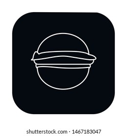 Vector design of package and food icon. Set of package and burger vector icon for stock.