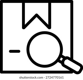 Vector Design Package Search Icon Style