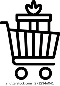 Symbolstil für Vectordesign-Paket-Trolley