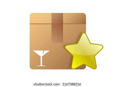 vector design of packing icon function