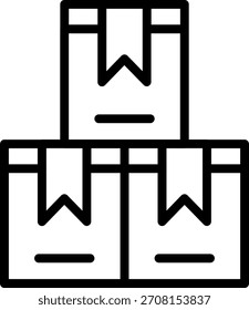 Estilo del icono del embalaje del diseño del Vector