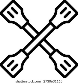 Symbolstil für Vektordesign-Paddel