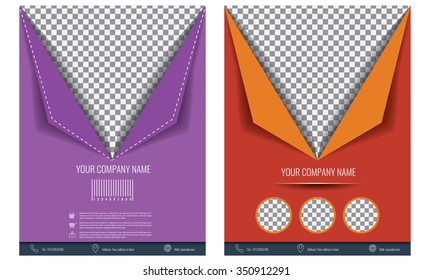 Vector design page template modern style. Vector illustration. Can be used for business data report, presentation, web page, brochure, leaflet, flyer, poster and advertising.