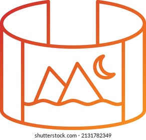 Vector Design Panaroma Icon Style