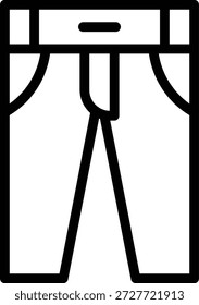Estilo de Ícone de Calça de Design de Vetor
