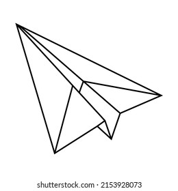 vector design, paper airplane shape illustration