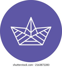 Vector Design Paper Boat Icon Style