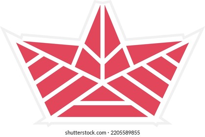 Vector Design Paper Boat Icon Style