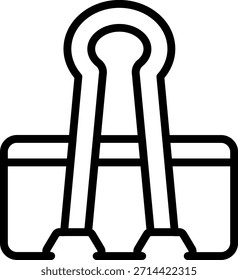 Estilo de icono de Clips de papel de diseño de Vector