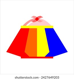 Vector design of paper packaging models for food or snack containers