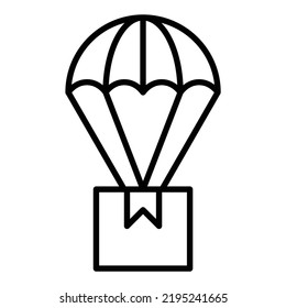 Vector Design Parachute Delivery Icon Style