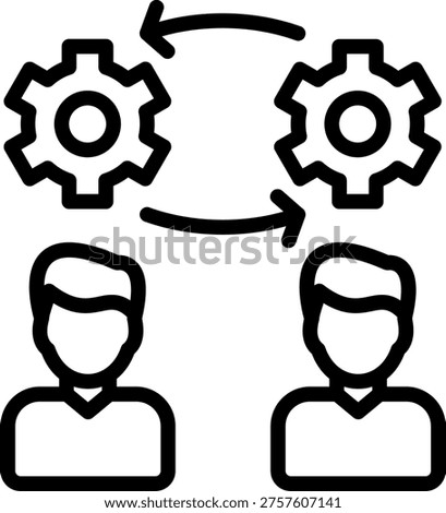 Vector Design Paradigm Shift Icon Style