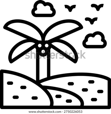 Vector Design Paradisiacal Icon Style