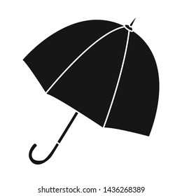 Vector design of parasol and autumn icon. Collection of parasol and storm stock symbol for web.