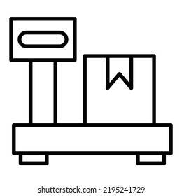 Vector Design Parcel Weight Icon Style