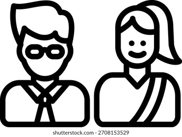 Vector Design Parents Icon Style