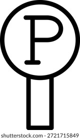 Vektordesign Parken Symbolstil
