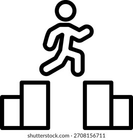 Diseño de Vector Parkour Icon Style