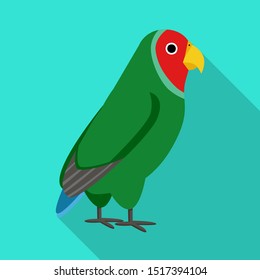 Vector design of parrot and green symbol. Web element of parrot and brazilian stock symbol for web.